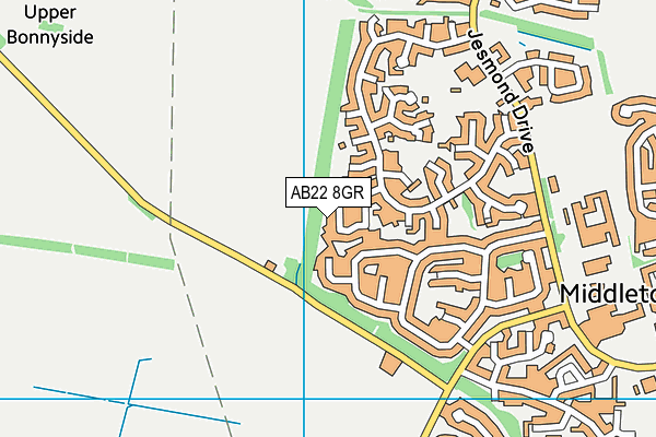 AB22 8GR map - OS VectorMap District (Ordnance Survey) AB22 8GR map - OS VectorMap District (Ordnance Survey)