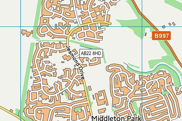 AB22 8HD map - OS VectorMap District (Ordnance Survey) AB22 8HD map - OS VectorMap District (Ordnance Survey)