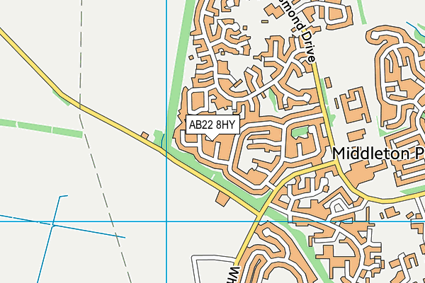 AB22 8HY map - OS VectorMap District (Ordnance Survey) AB22 8HY map - OS VectorMap District (Ordnance Survey)