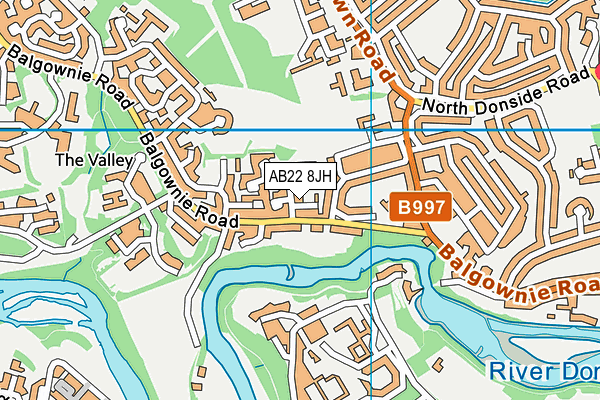 AB22 8JH map - OS VectorMap District (Ordnance Survey) AB22 8JH map - OS VectorMap District (Ordnance Survey)