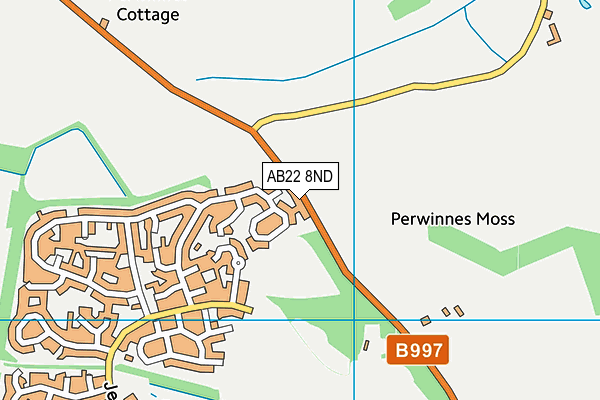AB22 8ND map - OS VectorMap District (Ordnance Survey) AB22 8ND map - OS VectorMap District (Ordnance Survey)