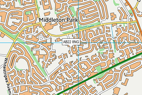 AB22 8NG map - OS VectorMap District (Ordnance Survey) AB22 8NG map - OS VectorMap District (Ordnance Survey)