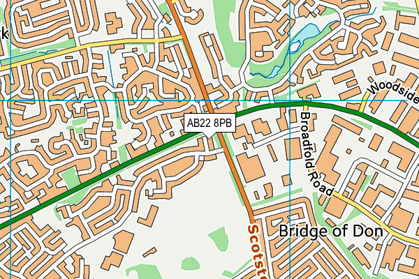 AB22 8PB map - OS VectorMap District (Ordnance Survey) AB22 8PB map - OS VectorMap District (Ordnance Survey)