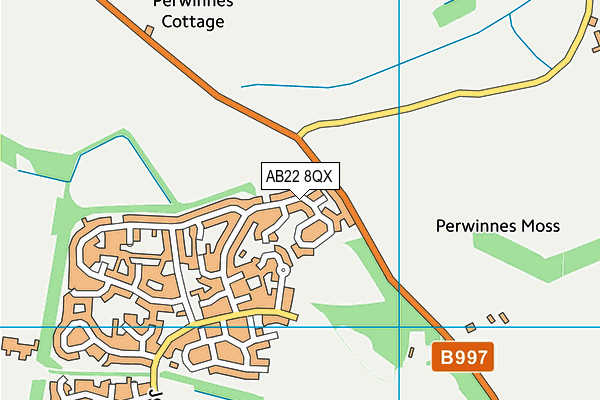 AB22 8QX map - OS VectorMap District (Ordnance Survey) AB22 8QX map - OS VectorMap District (Ordnance Survey)