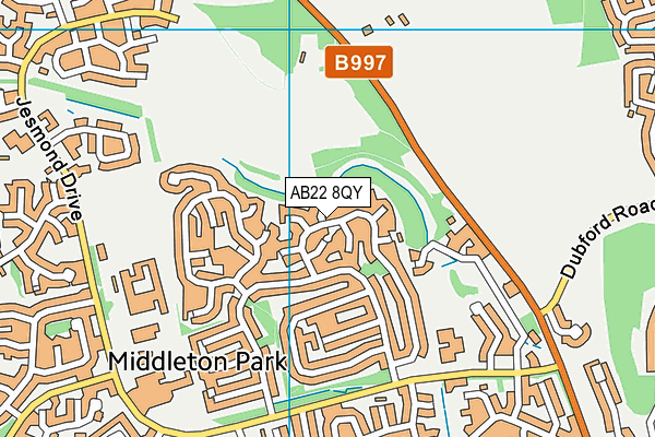 AB22 8QY map - OS VectorMap District (Ordnance Survey) AB22 8QY map - OS VectorMap District (Ordnance Survey)