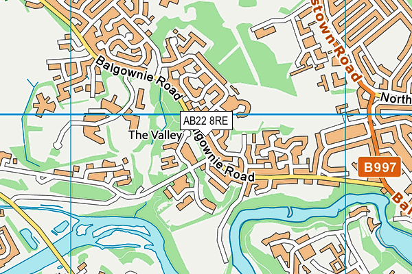 AB22 8RE map - OS VectorMap District (Ordnance Survey) AB22 8RE map - OS VectorMap District (Ordnance Survey)