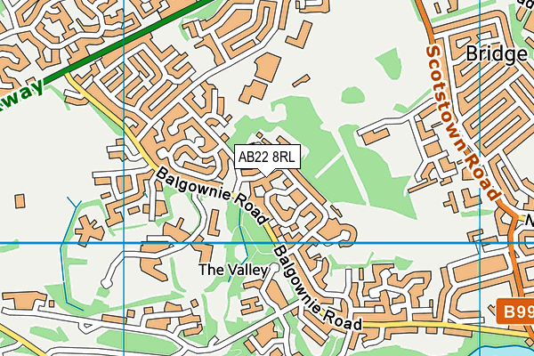AB22 8RL map - OS VectorMap District (Ordnance Survey) AB22 8RL map - OS VectorMap District (Ordnance Survey)