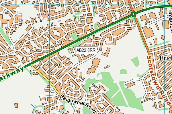 AB22 8RR map - OS VectorMap District (Ordnance Survey) AB22 8RR map - OS VectorMap District (Ordnance Survey)