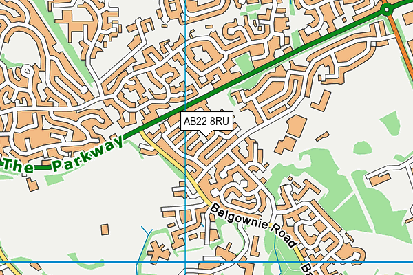 AB22 8RU map - OS VectorMap District (Ordnance Survey) AB22 8RU map - OS VectorMap District (Ordnance Survey)