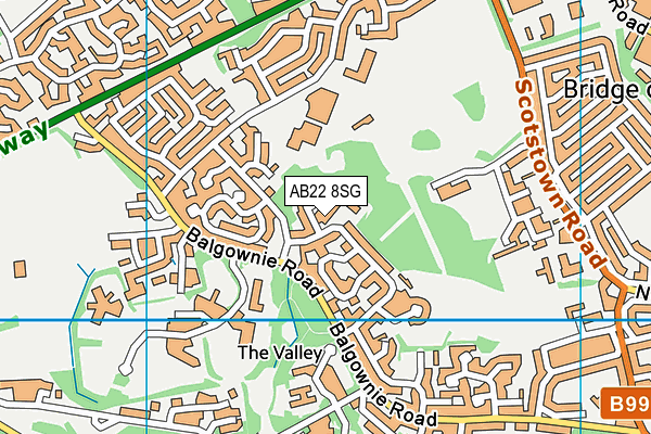 AB22 8SG map - OS VectorMap District (Ordnance Survey) AB22 8SG map - OS VectorMap District (Ordnance Survey)