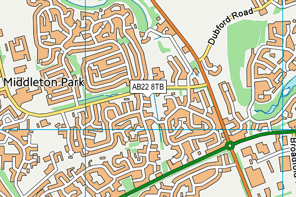 AB22 8TB map - OS VectorMap District (Ordnance Survey) AB22 8TB map - OS VectorMap District (Ordnance Survey)