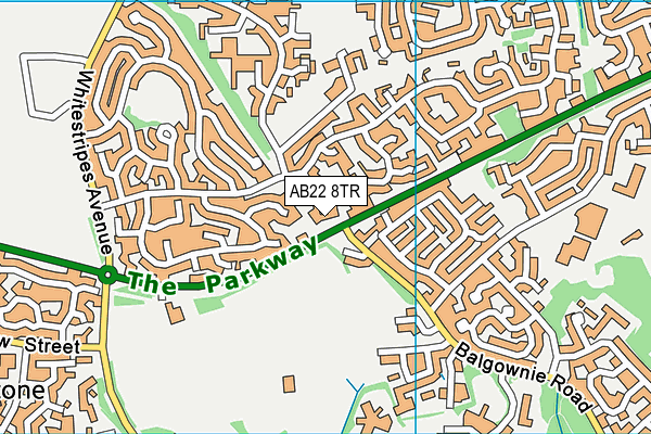AB22 8TR map - OS VectorMap District (Ordnance Survey) AB22 8TR map - OS VectorMap District (Ordnance Survey)