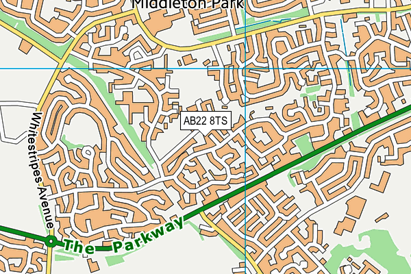 AB22 8TS map - OS VectorMap District (Ordnance Survey) AB22 8TS map - OS VectorMap District (Ordnance Survey)