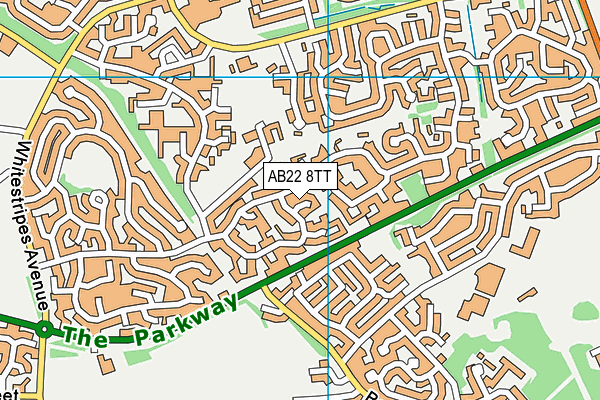 AB22 8TT map - OS VectorMap District (Ordnance Survey) AB22 8TT map - OS VectorMap District (Ordnance Survey)