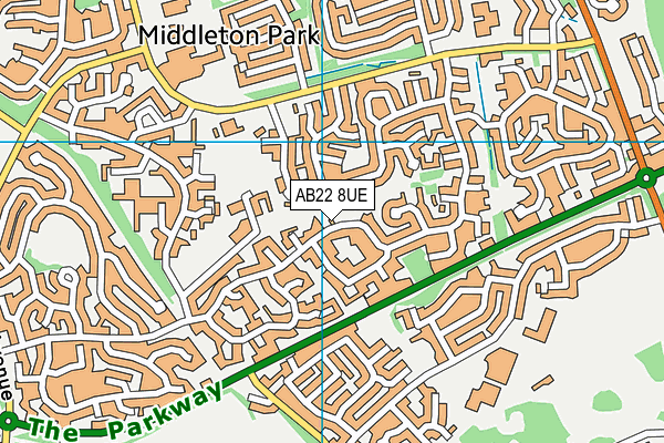 AB22 8UE map - OS VectorMap District (Ordnance Survey) AB22 8UE map - OS VectorMap District (Ordnance Survey)