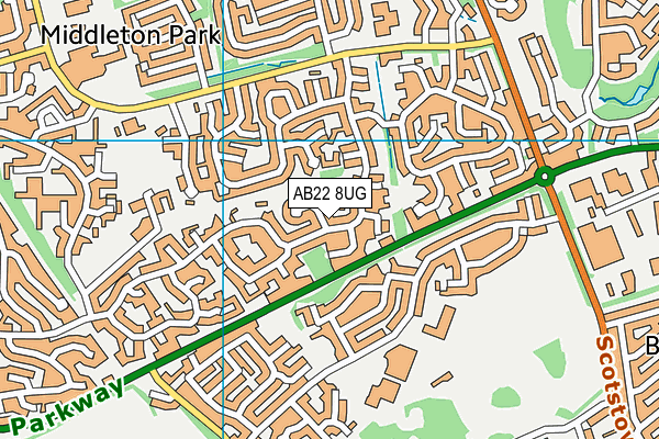 AB22 8UG map - OS VectorMap District (Ordnance Survey) AB22 8UG map - OS VectorMap District (Ordnance Survey)