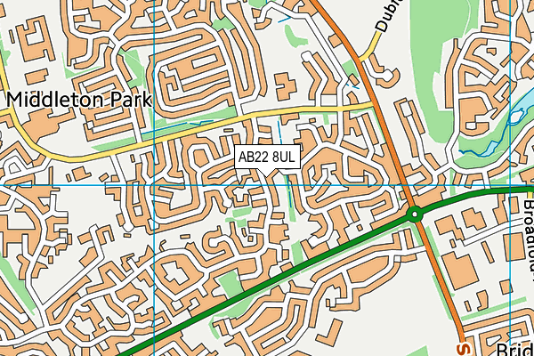 AB22 8UL map - OS VectorMap District (Ordnance Survey) AB22 8UL map - OS VectorMap District (Ordnance Survey)