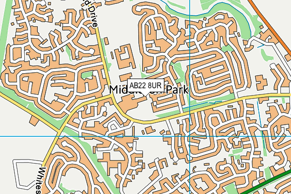 AB22 8UR map - OS VectorMap District (Ordnance Survey) AB22 8UR map - OS VectorMap District (Ordnance Survey)