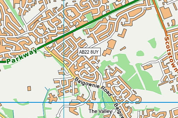 AB22 8UY map - OS VectorMap District (Ordnance Survey) AB22 8UY map - OS VectorMap District (Ordnance Survey)