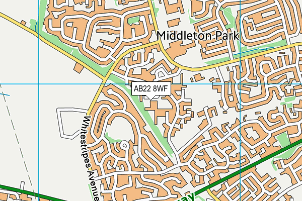 AB22 8WF map - OS VectorMap District (Ordnance Survey) AB22 8WF map - OS VectorMap District (Ordnance Survey)