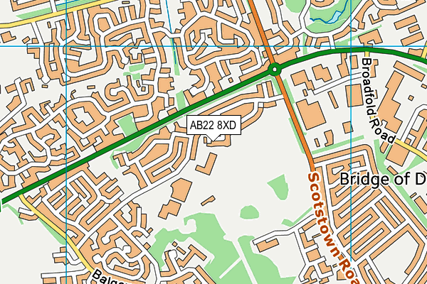 AB22 8XD map - OS VectorMap District (Ordnance Survey) AB22 8XD map - OS VectorMap District (Ordnance Survey)