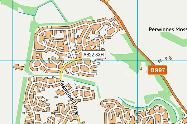 AB22 8XH map - OS VectorMap District (Ordnance Survey) AB22 8XH map - OS VectorMap District (Ordnance Survey)