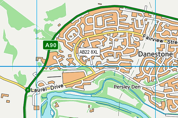 AB22 8XL map - OS VectorMap District (Ordnance Survey) AB22 8XL map - OS VectorMap District (Ordnance Survey)