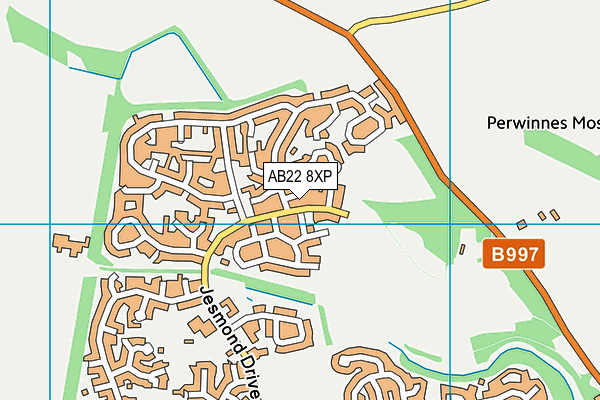 AB22 8XP map - OS VectorMap District (Ordnance Survey) AB22 8XP map - OS VectorMap District (Ordnance Survey)