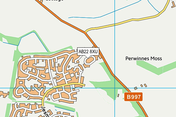AB22 8XU map - OS VectorMap District (Ordnance Survey) AB22 8XU map - OS VectorMap District (Ordnance Survey)