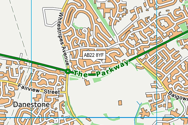 AB22 8YF map - OS VectorMap District (Ordnance Survey) AB22 8YF map - OS VectorMap District (Ordnance Survey)