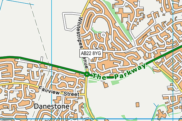 AB22 8YG map - OS VectorMap District (Ordnance Survey) AB22 8YG map - OS VectorMap District (Ordnance Survey)