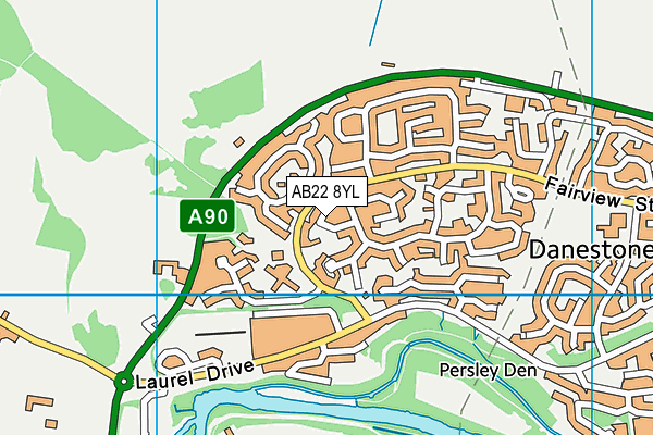AB22 8YL map - OS VectorMap District (Ordnance Survey) AB22 8YL map - OS VectorMap District (Ordnance Survey)