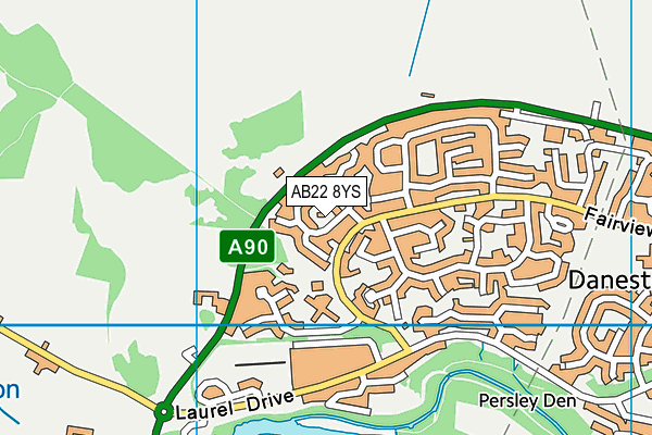 AB22 8YS map - OS VectorMap District (Ordnance Survey) AB22 8YS map - OS VectorMap District (Ordnance Survey)
