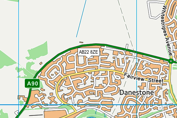 AB22 8ZE map - OS VectorMap District (Ordnance Survey) AB22 8ZE map - OS VectorMap District (Ordnance Survey)