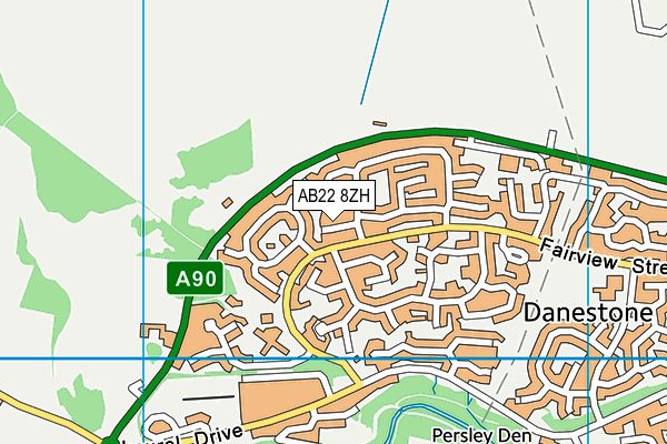 AB22 8ZH map - OS VectorMap District (Ordnance Survey) AB22 8ZH map - OS VectorMap District (Ordnance Survey)