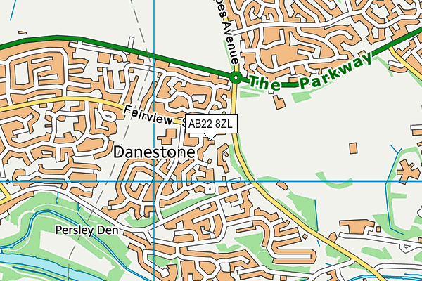 AB22 8ZL map - OS VectorMap District (Ordnance Survey) AB22 8ZL map - OS VectorMap District (Ordnance Survey)