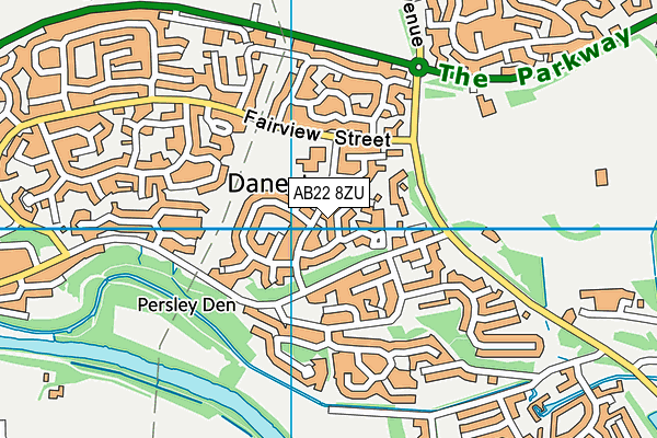 AB22 8ZU map - OS VectorMap District (Ordnance Survey) AB22 8ZU map - OS VectorMap District (Ordnance Survey)