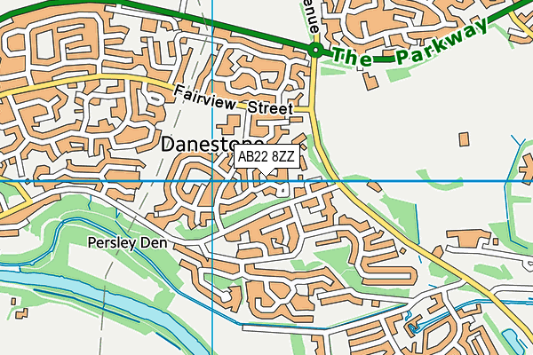 AB22 8ZZ map - OS VectorMap District (Ordnance Survey) AB22 8ZZ map - OS VectorMap District (Ordnance Survey)