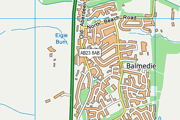 AB23 8AB map - OS VectorMap District (Ordnance Survey) AB23 8AB map - OS VectorMap District (Ordnance Survey)