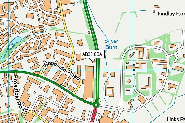 AB23 8BA map - OS VectorMap District (Ordnance Survey) AB23 8BA map - OS VectorMap District (Ordnance Survey)