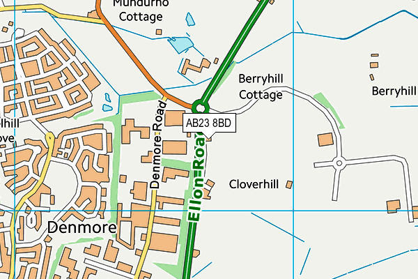 AB23 8BD map - OS VectorMap District (Ordnance Survey) AB23 8BD map - OS VectorMap District (Ordnance Survey)