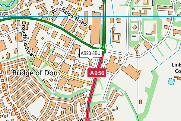 AB23 8BU map - OS VectorMap District (Ordnance Survey) AB23 8BU map - OS VectorMap District (Ordnance Survey)
