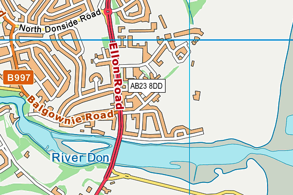 AB23 8DD map - OS VectorMap District (Ordnance Survey) AB23 8DD map - OS VectorMap District (Ordnance Survey)