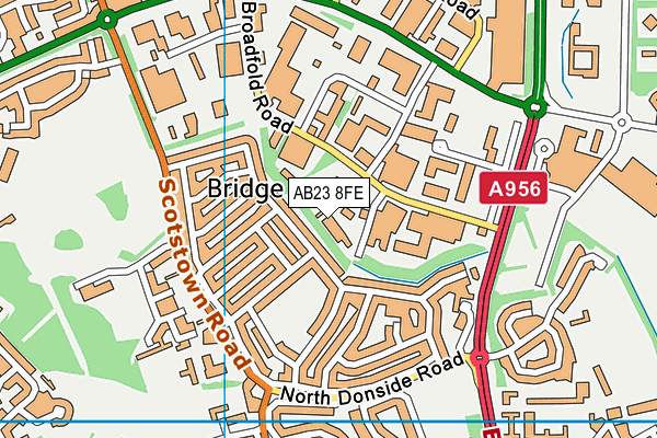 AB23 8FE map - OS VectorMap District (Ordnance Survey) AB23 8FE map - OS VectorMap District (Ordnance Survey)