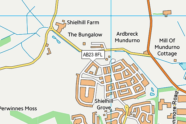 AB23 8FL map - OS VectorMap District (Ordnance Survey)