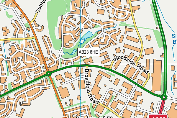 AB23 8HE map - OS VectorMap District (Ordnance Survey) AB23 8HE map - OS VectorMap District (Ordnance Survey)