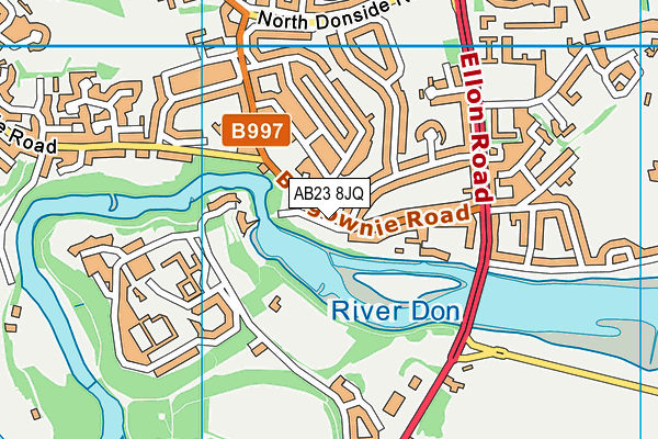 AB23 8JQ map - OS VectorMap District (Ordnance Survey) AB23 8JQ map - OS VectorMap District (Ordnance Survey)