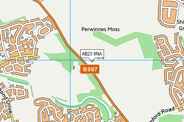 AB23 8NA map - OS VectorMap District (Ordnance Survey)