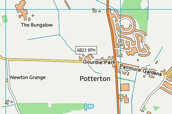AB23 8PH map - OS VectorMap District (Ordnance Survey) AB23 8PH map - OS VectorMap District (Ordnance Survey)