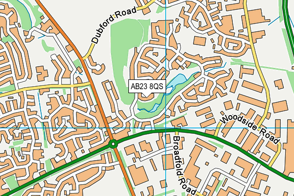 AB23 8QS map - OS VectorMap District (Ordnance Survey) AB23 8QS map - OS VectorMap District (Ordnance Survey)